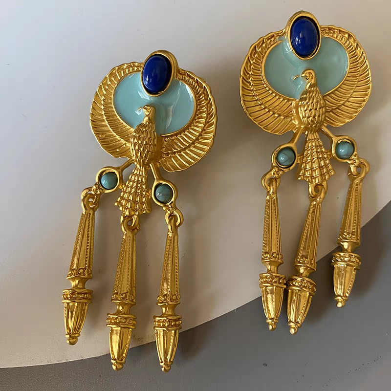 Egypt Cleopatra vintage style long earrings