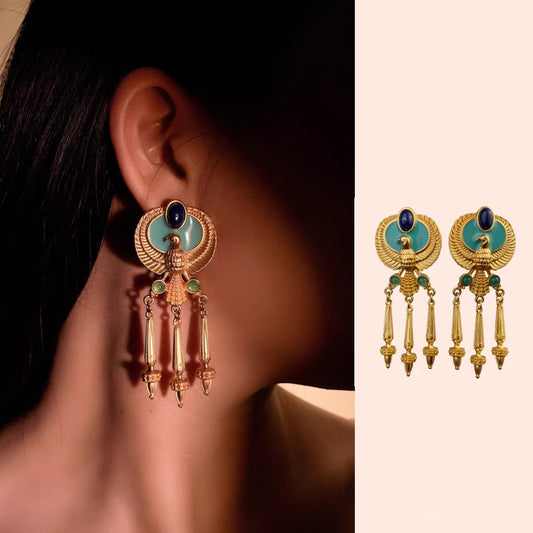 Egypt Cleopatra vintage style long earrings