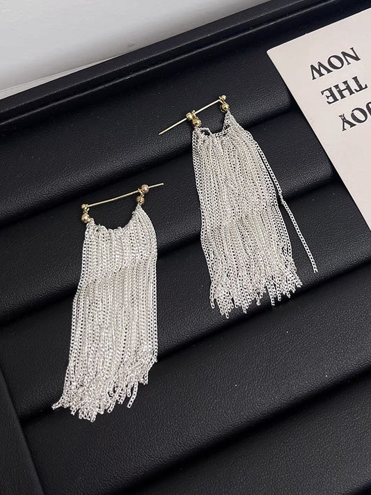 Tassel fall galaxy long earrings